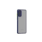 M.TK moveteck Samsung Galaxy A35 Kılıf Kamera Lens Korumalı Arkası Mat Renkli Tuşlu Buzlu Şeffaf Silikon Kapak, Lacivert, Tek Ebat, montreal-a35-lacivert
