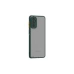 M.TK moveteck Samsung Galaxy A35 Kılıf Kamera Lens Korumalı Arkası Mat Renkli Tuşlu Buzlu Şeffaf Silikon Kapak, Yeşil, Tek Ebat, montreal-a35-yeşil
