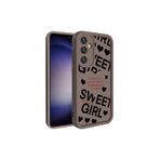 M.TK moveteck Samsung Galaxy A55 Kılıf Yumuşak Renkli Lansman Silikon Coffe Desenli 3d Çıkıntılı Kenarlı Koruma, Siyah, Tek Ebat, klas-a55-siyah