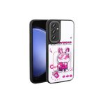 M.TK moveteck Samsung Galaxy M34 Kılıf Sevimli Ayıcık Tasarımlı Karakterli Kabartmalı 3Boyutlu Yumuşak Silikon, Beyaz, Tek Ebat, amas-M34-beyaz
