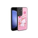 M.TK moveteck Samsung Galaxy M34 Kılıf Sevimli Ayıcık Tasarımlı Karakterli Kabartmalı 3Boyutlu Yumuşak Silikon, Pembe, Tek Ebat, amas-M34-pembe