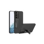 m.tk moveteck Samsung Galaxy S23 Plus ile Uyumlu Kılıf, Karbon Fiber, Standlı, Siyah