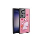 M.TK moveteck Samsung Galaxy S23 Ultra Kılıf Sevimli Ayıcık Tasarımlı Karakterli Kabartmalı 3Boyutlu Yumuşak Kapak, Pembe, Tek Ebat, amas-s23ultra-pembe