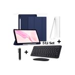 m.tk moveteck Samsung Galaxy S9 Fe / S10 Fe / S10 Lite Uyumlu Kılıf + Bluetoothlu Klavye + Mause+ Dokunmatik Kalem