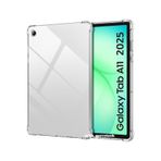 m.tk moveteck Samsung Galaxy Tab A11 ile Uyumlu 8.7 inç Tablet Kılıfı, Köşe Korumalı, Antişok, Şeffaf Silikon, SM-X130 X133 X135