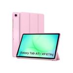m.tk moveteck Samsung Galaxy Tab A9 8.7 inç ile Uyumlu Tablet Kılıfı, Akıllı Uyku Modlu, Katlanabilir, Pembe