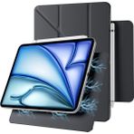 M.TK Moveteck Samsung Galaxy Tab S10 Fe Plus 13.1 Inç Uyumlu Kılıf Manyetik Kalem Için Kilit Tutucu Akıllı Slim Kapak - Siyah