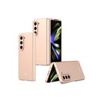 m.tk moveteck Samsung Galaxy Z Fold 5 ile Uyumlu Katlanır Kılıf, Soft Slim, Parmak İzi Bırakmayan, Full Koruyucu Kapak, Rose Gold