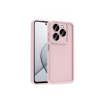 m.tk moveteck Tecno Spark 20 Pro 5G ile Uyumlu Kılıf, Yumuşak Silikon, Kamera Korumalı, Çıkıntılı Kalın Kenarlı, Pembe