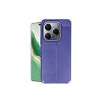 M.TK moveteck Tecno Spark 20 Pro Kılıf Kamera Çıkıntılı Korumalı Deri Görünümlü Dikiş Desenli Silikon Mat Kapak, Lacivert, Tek Ebat, autofocus-spark20pro-lacivert