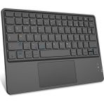 M.TK Moveteck Tüm Cihazlara Uyumlu Kablosuz Bluetooth Touchpad Li Q Klavye Sessiz Tablet Telefon iPad Galaxy Honor Redmi Huawei - Siyah