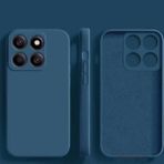 M.TK Moveteck Xiaomi Mi 14T Kılıf Lansman Kamera Korumalı İçi Kadife Yumuşak Renkli Silikon Kapak Mat Hisli Liquid Sıvı Silikon - Lacivert