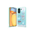 M.TK moveteck Xiaomi Poco C65 Kılıf Emoji Ayıcık Desenli 3D Kabartmalı Karakterli Figürlü Parlak Coffe Silikon, Yeşil, Tek Ebat, cevze-c65-yeşil