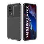 m.tk moveteck Xiaomi Poco F5 Pro ile Uyumlu Kılıf, Karbon Desenli, Kamera Korumalı, Yumuşak Silikon, Siyah