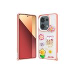 M.TK moveteck Xiaomi Poco M6 Pro 4g Kılıf Emoji Ayıcık Desen Kabartmalı Karakterli Simli Figürlü Coffe Şeker Taşlı, Pembe, Tek Ebat, cevze-m6pro4g-pembe