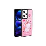 M.TK moveteck Xiaomi Poco X5 Pro Kılıf Sevimli Ayıcık Tasarımlı Karakterli Kabartmalı 3Boyutlu Yumuşak Silikon, Pembe, Tek Ebat, amas-x5pro-pembe