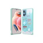 M.TK moveteck Xiaomi Redmi 12 4g Kılıf Emoji Ayıcık Desenli 3D Kabartmalı Karakterli Figürlü Parlak Coffe Silikon, Yeşil, Tek Ebat, cevze-redmi12-yeşil