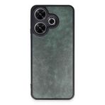 M.TK moveteck Xiaomi Redmi 13 4g Kılıf Kamera Korumalı Deri Görünümlü Leather Desenli Yumuşak Mat Silikon Kapak, Yeşil, Tek Ebat, aras-redmi13-yeşil