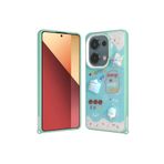 M.TK moveteck Xiaomi Redmi Note 13 Pro 4g Kılıf Emoji Ayıcık Desen Kabartmalı Karakterli Simli Figürlü Coffe Şeker, Yeşil, Tek Ebat, cevze-13pro4g-yeşil