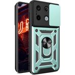 M.TK moveteck Xiaomi Redmi Note 13 Pro 5G Kılıf Kamera Korumalı Sürgülü Yüzüklü Armor Military Tank Kızaklı Kapak, Yeşil, Tek Ebat, pars-13pro5g-yeşil1