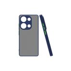 M.TK moveteck Xiaomi Redmi Note 13 Pro 5g Uyumlu Kılıf Alt Kamera Koruyucu Renkli Tuşlu Mat Arka Kapak, lacivert, Tek Ebat, hux-note13pro5g-laci