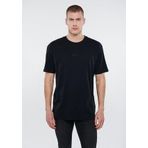 M0610100-900 Mavi Baskılı Mavi Erkek T-Shirt Siyah