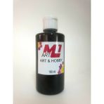 M1 Art Akrilik Boya Siyah 140 gr Ahşap Tuval Seramik Duvar Taş İçin Çok Yönlü Kullanım