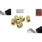 M2.5 Insert Somun - Iç Somun - Pirinç Somun 24 Adet