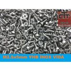 M2.5X5 Yhb Inox Paslanmaz Çelik Vida 50 Adet