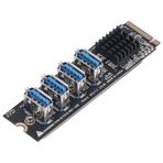 M2 Nvme Riser Çoğaltıcı Nvme 4 Port 1x Riser Çoğaltıcı M.2 Nvme Pci-exp Riser Çoğaltıcı