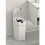 M3 Decorium 2 Adet Kalem Pille Çalışan Otomatik Kapaklı Slim Sensörlü Çöp Kovası 9 Lt Akıllı Temassız Fotoselli Mutfak Banyo Ev Ofis Çöp Kutusu