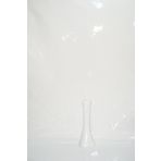 M3 Decorium 40 cm Beyaz Desen İşlemeli Fil Ayağı Uzun Vazo