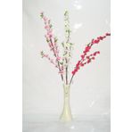 M3 Decorium 40 cm Krem Rengi Desenli Vazo ve Bahar Dalları
