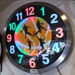 M3 Decorium 40 cm Ledli Aydınlatmalı Gece Görünen Fosforlu Büyük Duvar Saati