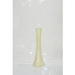 M3 Decorium 60 cm Delikli İşlemeli Desenli Uzun Krem Köşe Vazosu