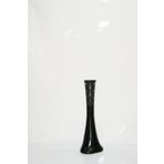 M3 Decorium 60 cm Siyah İşlemeli Delikli Desenli Uzun Vazo