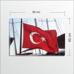 M3 Decorium 60cm X 90 cm Türk Bayrağı Kanvas Tablo