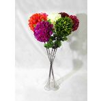 M3 Decorium 7 Renk Ortanca 40 cm Fil Ayağı Cam Vazo