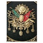 M3 Decorium 70cm X 100cm Osmanlı Arması Poster Tablo
