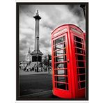 M3 Decorium 70x100cm Kırmızı Telefon Kulubesi Poster Tablo
