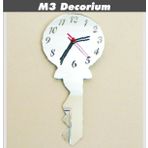 M3 Decorium Anahtar Dekoratif Ayna Saat
