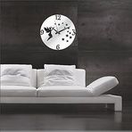 M3 Decorium Aynalı Peri Kızı 35 cm Duvar Saati