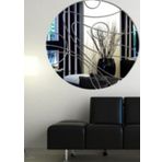 M3 Decorium Basketbol Topu Çizgili Daire Dekoratif Ayna