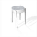 M3 Decorium Büyük Geniş Uzun Sağlam Sert Plastik Kırılmaz Hafif 45 cm Banyo Balkon Bahçe Oturak Tabure