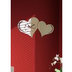 M3 Decorium Kenetlenmiş Kalpler Dekoratif Ayna Saat