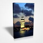M3 Decorium Kız Kulesi Gece Kanvas Tablo