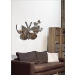 M3 Decorium Kopan Parçalı Antenli Kelebekler Kalın 3 Mm Ayna Saat