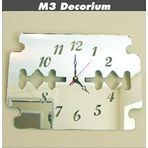 M3 Decorium Kuaför Berber Salonu Jilet Dekoratif Ayna Saat