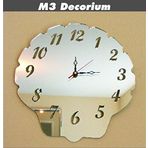 M3 Decorium Midye Dekoratif Ayna Saat