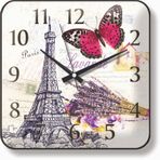 M3 Decorium Paris Ve Lavanta Buketi Duvar Saati